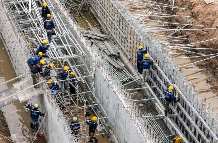 Lao động trên công trường xây dựng ở Hà Nội, tháng 5/2026. Ảnh: Giang Huy