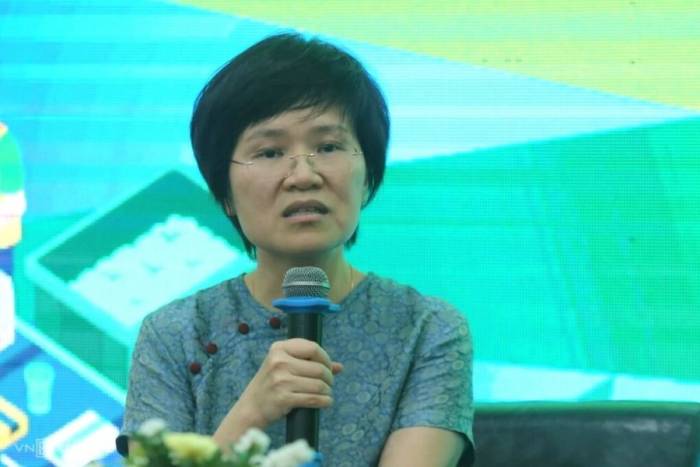 Bà Nguyễn Thị Thanh Tâm nói tại hội thảo chiều 15/9. Ảnh: Gia Chính