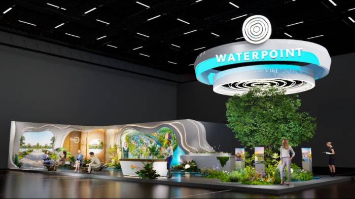 Toàn cảnh không gian trải nghiệm Waterpoint tại Nam Long Experience 2026 diễn ra 18-20/9 tại SECC. Ảnh: Nam Long