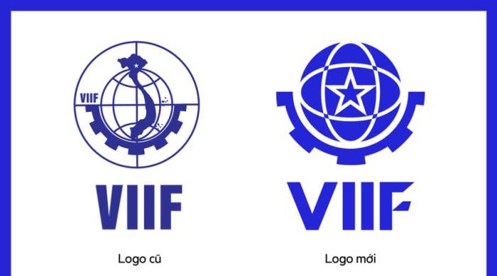 Logo cũ (trái) và logo mới của VIIF. Nguồn: VEC
