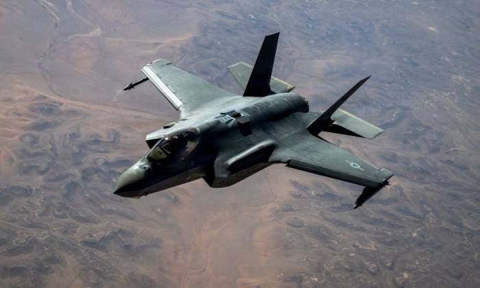 Tiêm kích F-35A Mỹ bay tại Trung Đông hôm 10/9. Ảnh: USAF