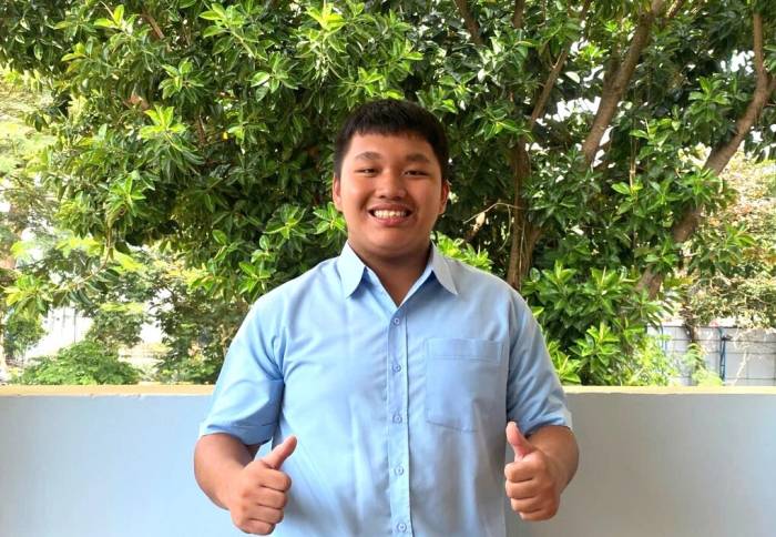 Nguyễn Hồng Quân, học sinh lớp 12 chuyên Toán trường THPT chuyên Hùng Vương, Gia Lai. Ảnh: Nhân vật cung cấp
