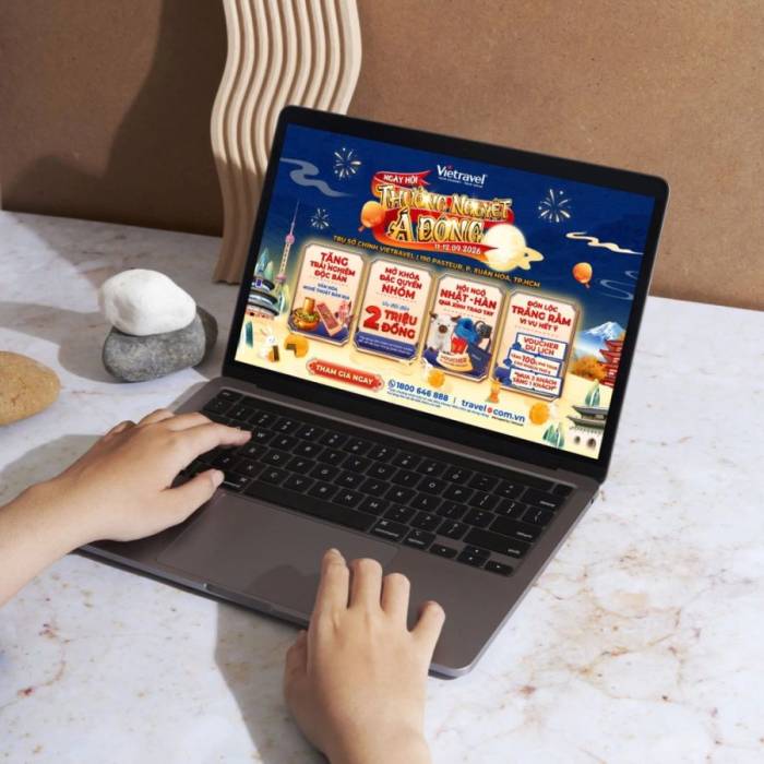 Ngày hội Thưởng Nguyệt Á Đông diễn ra tại trụ sở Vietravel TP HCM, ngày 11-12/9. Ảnh: Vietravel
