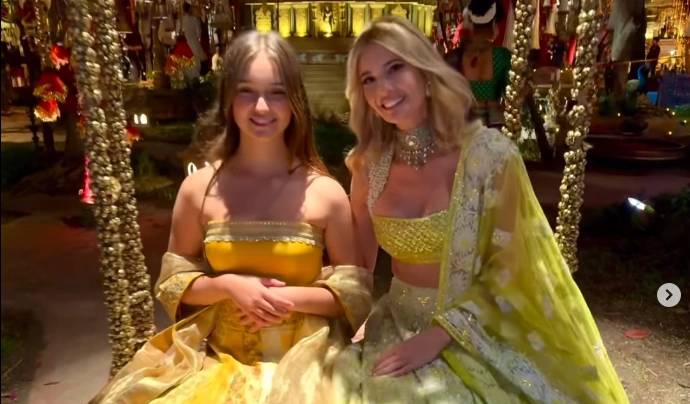 Ivanka Trump và con gái tại tiệc tiền đám cưới của gia đình Ambani