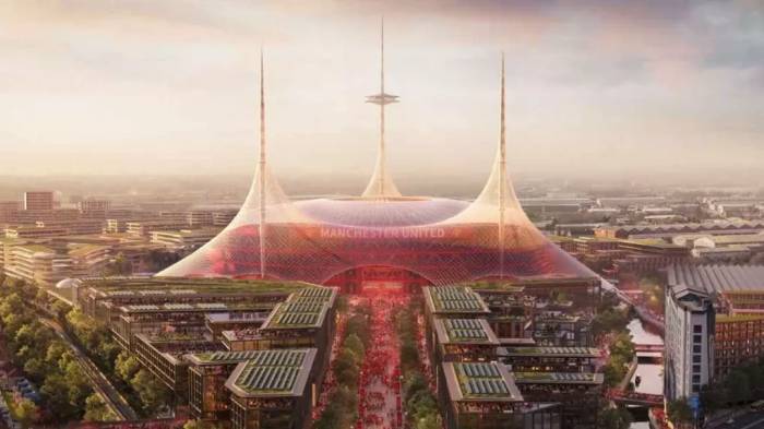 Man Utd công bố hình ảnh về diện mạo của sân vận động mới năm 2025. Ảnh: Foster + Partners