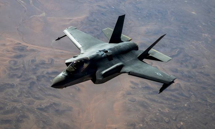Tiêm kích F-35A Mỹ bay tại Trung Đông hôm 10/9. Ảnh: USAF