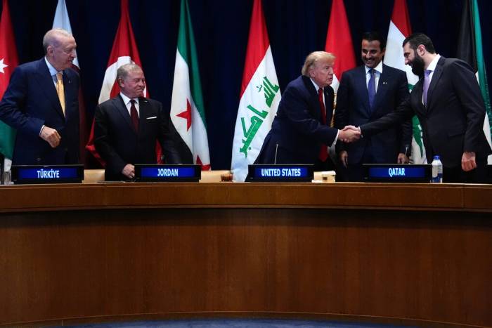 Tổng thống Mỹ Donald Trump trong cuộc họp đa phương với Hội đồng vùng Vịnh bên lề Đại hội đồng Liên Hợp Quốc ở New York ngày 22/9. Ảnh: AP