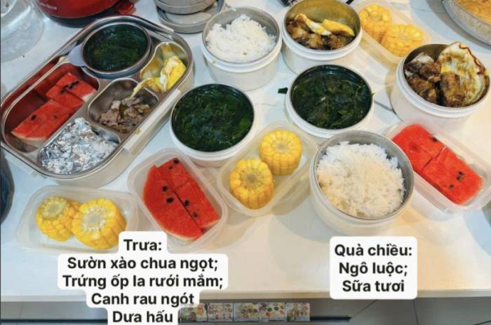Thực đơn tôi nấu cơm trưa cho 3 con mang đi học