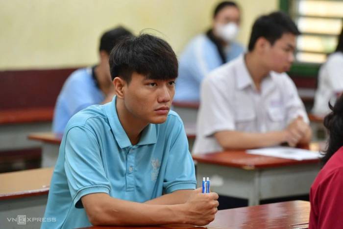 Thí sinh thi tốt nghiệp THPT 2026 tại TP HCM. Ảnh: Thanh Tùng