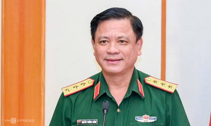 Thượng tướng Nguyễn Trường Thắng, Thứ trưởng Quốc phòng, phát biểu tại buổi lễ. Ảnh: Giang Huy