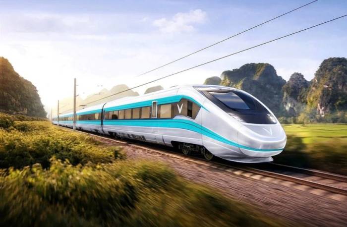 Vinspeed tham gia đầu tư tuyến đường sắt tốc độ cao Bến Thành - Cần Giờ và Hà Nội - Quảng Ninh. Ảnh: Vingroup