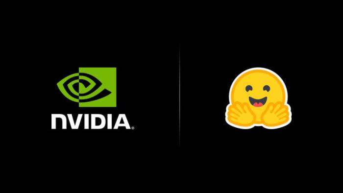 Logo Nvidia và Hugging Face. Ảnh: Nvidia