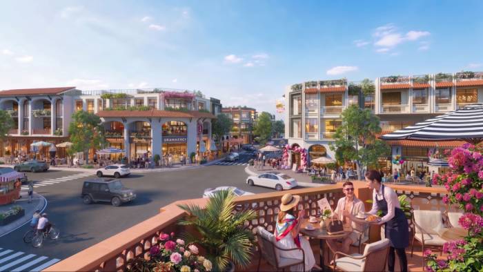 Mặt tiền rộng mở ra tiềm năng kinh doanh boutique thời trang, gallery, ẩm thực cao cấp. Ảnh: Sun Property