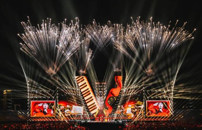 Concert Tổ quốc trong tim tại sân vận động Mỹ Đình năm 2025. Ảnh: BTC