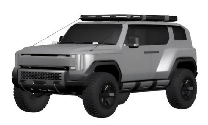 Bản vẽ mẫu SUV mới Boulder. Ảnh: Hyundai