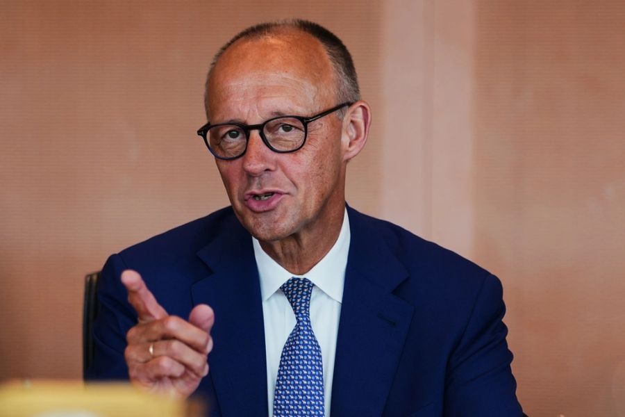 Thủ tướng Đức Friedrich Merz chủ trì họp nội các tại Berlin ngày 2/9. Ảnh: AP