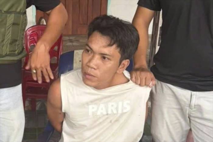 Nguyễn Vũ Trung khi bị bắt. Ảnh: Thành Huynh