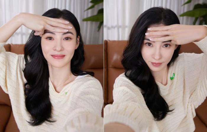 Nhan sắc bà mẹ ba con Trương Bá Chi. Ảnh: Cecilia Cheungs Weibo
