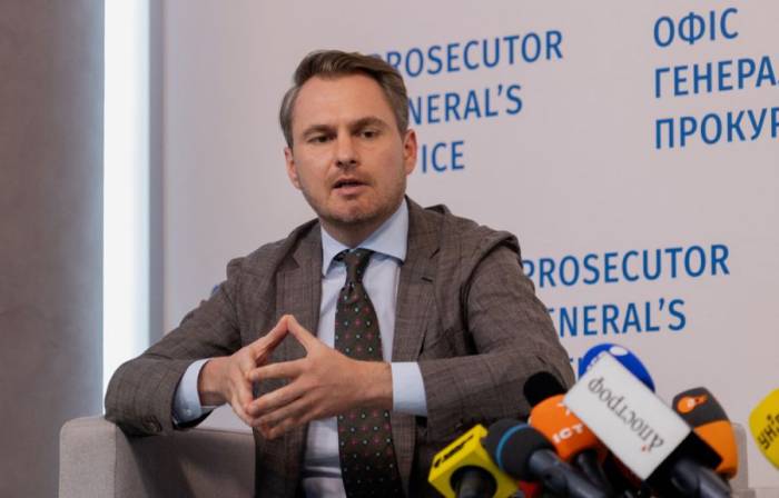 Công tố viên trưởng Ukraine Ruslan Kravchenko tại Kiev tháng 7/2025. Ảnh: AFP