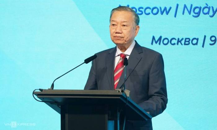 Tổng Bí thư, Chủ tịch nước Tô Lâm phát biểu tại Diễn đàn Khoa học và Công nghệ Việt Nam - Liên bang Nga, ngày 9/9. Ảnh: Lưu Quý