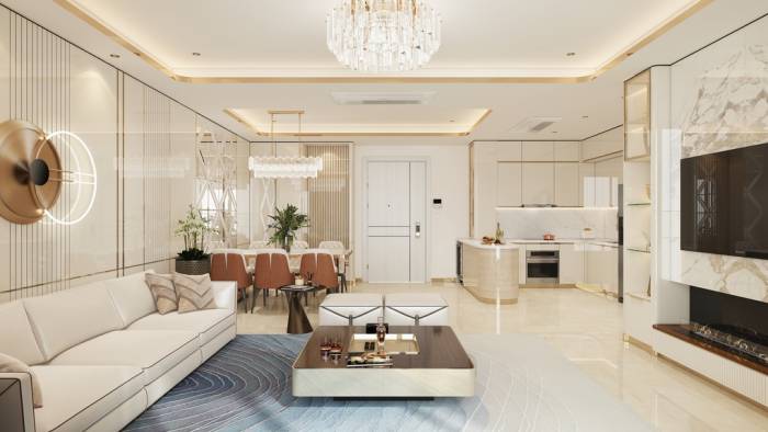 Phối cảnh căn hộ 3 phòng ngủ của Diamond Sky. Ảnh: VPG