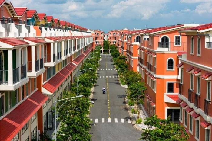 Phân khu biệt thự tại dự án. Ảnh: T&T Homes