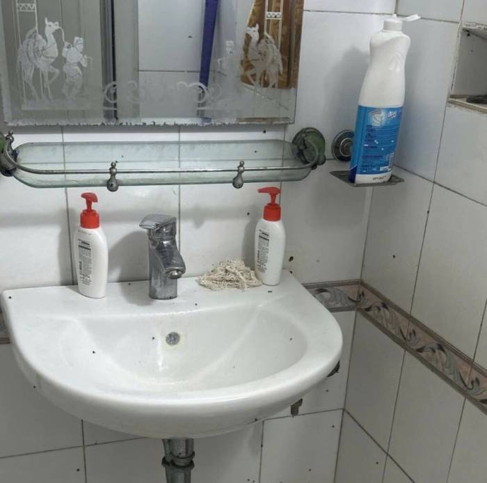 Khu vực bồn rửa nếu không vệ sinh sạch bằng dung dịch sát khuẩn dễ bám mầm bệnh và lây cho nhiều người dùng chung. Ảnh: Nhân vật cung cấp