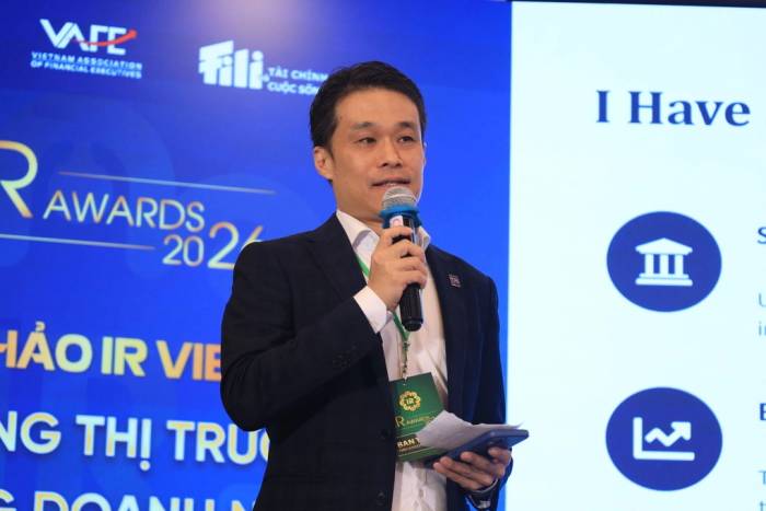 Ông Darren Wang, Giám đốc Truyền thông Nhà đầu tư & Phát triển Chuyên môn tại Viện Quan hệ Nhà đầu tư Đài Loan (TIRI). Ảnh: Ban tổ chức cung cấp