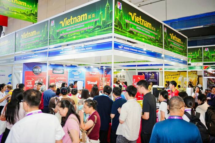 Gian hàng Masan Consumer hút nhiều người tham quan tại CAEXPO 2026. Ảnh: Masan