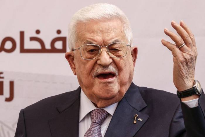 Tổng thống Palestine Mahmoud Abbas phát biểu tại một sự kiện ở thành phố Ramallah, Bờ Tây ngày 9/9. Ảnh: AFP
