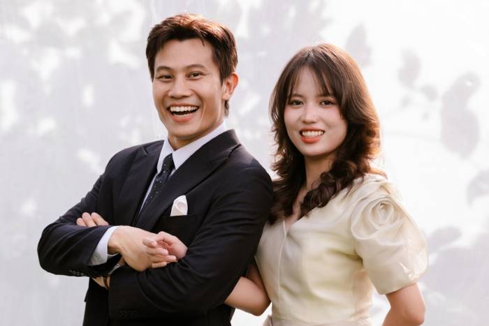 Phương Nam bên vợ - chị Yến Trịnh. Ảnh: Nhân vật cung cấp