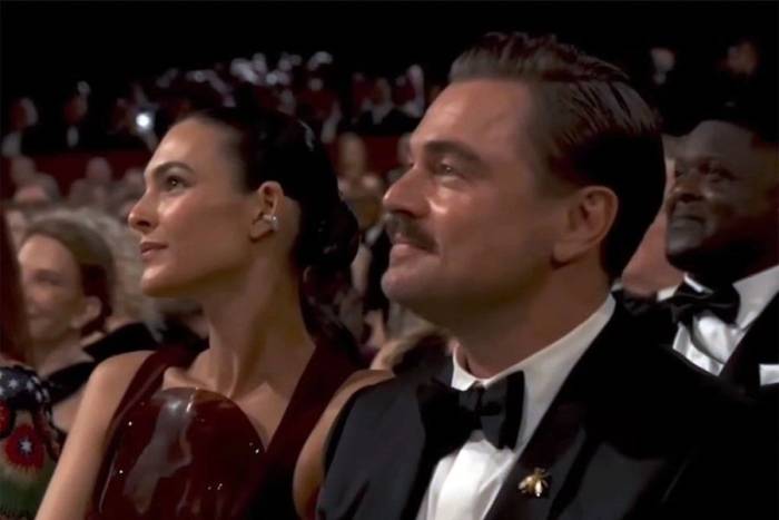 Vittoria Ceretti và Leonardo DicCaprio ở Oscar 2026. Ảnh: ABC