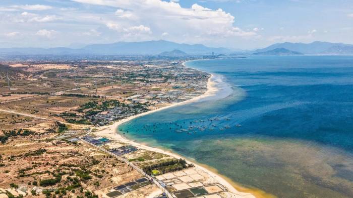 Khu vực thực hiện dự án nhà máy điện hạt nhân Ninh Thuận 1 do EVN làm chủ đầu tư, tháng 8/2026. Ảnh: Bùi Toàn