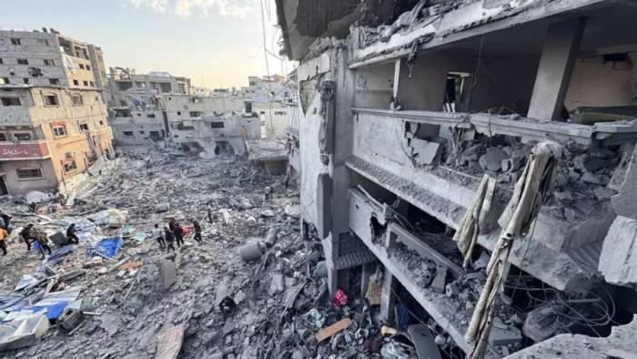 Cảnh hoang tàn ở Gaza City sau cuộc không kích của Israel hồi tháng 3/2025. Ảnh: AFP