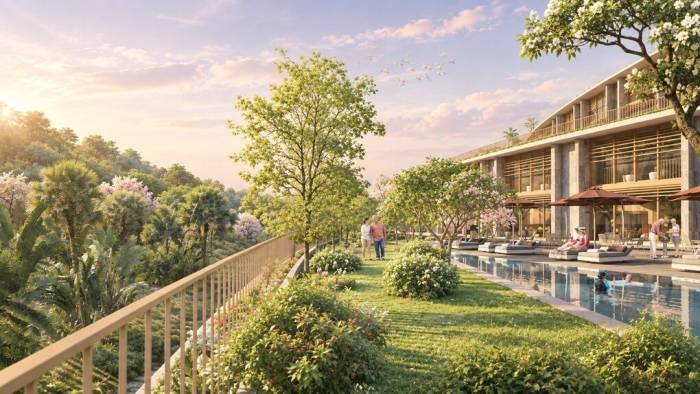 Phối cảnh khu chăm sóc người cao tuổi Heritage Life Center tại Legacy Nexus. Ảnh: An Thịnh Group