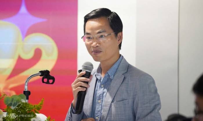 Phó giám đốc NIC Đỗ Tiến Thịnh phát biểu tại sự kiện, sáng 25/8. Ảnh: Lưu Quý