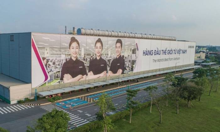 Nhà máy Samsung tại Thái Nguyên. Ảnh: SEVT