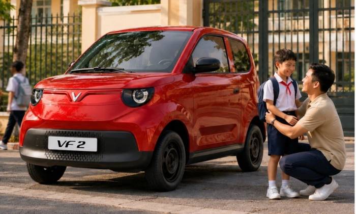 VinFast VF 2 đáp ứng nhu cầu di chuyển linh hoạt, gọn gàng trong thành phố. Ảnh: VinFast