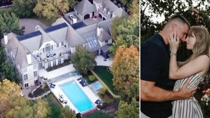 Biệt thự ở Leawood nơi vợ chồng ca sĩ đang ở là nơi Travis cầu hôn Taylor Swift. Ảnh: Instagram houseofcelebs103/ Instagram Taylor Swift