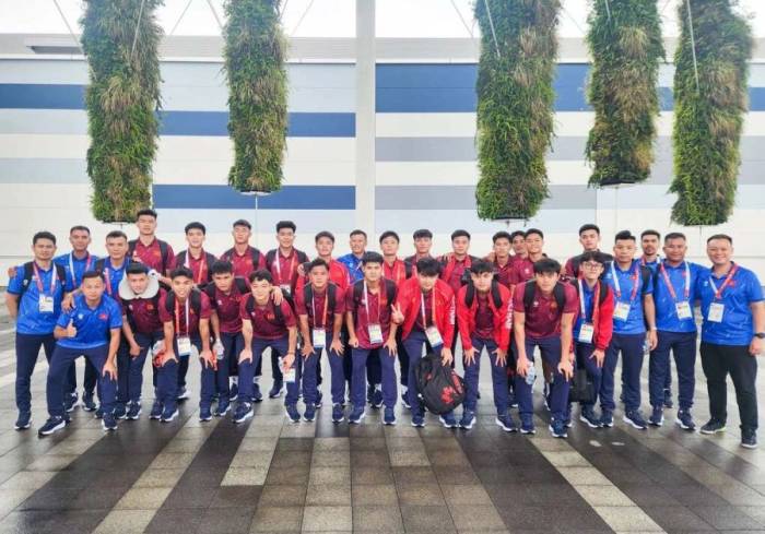 Đội tuyển bóng đá U23 Việt Nam có mặt tại Nagoya, Nhật Bản ngày 13/9/2026. Ảnh: VFF