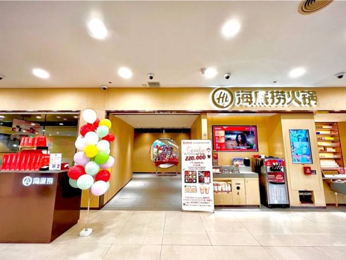 Nhà hàng Haidilao tại trung tâm thương mại Timezone, phố Nguyễn Văn Cừ, TP HCM. Ảnh: Haidilao