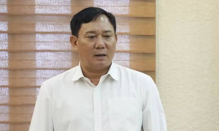 Ông Đậu Văn Diện tại một buổi làm việc với lãnh đạo Bộ Xây dựng năm 2025. Ảnh: Hancorp