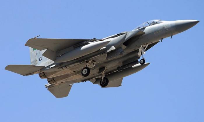 Tiêm kích F-15SA Arab Saudi bay tại Thổ Nhĩ Kỳ hồi tháng 6/2025. Ảnh: Airliners
