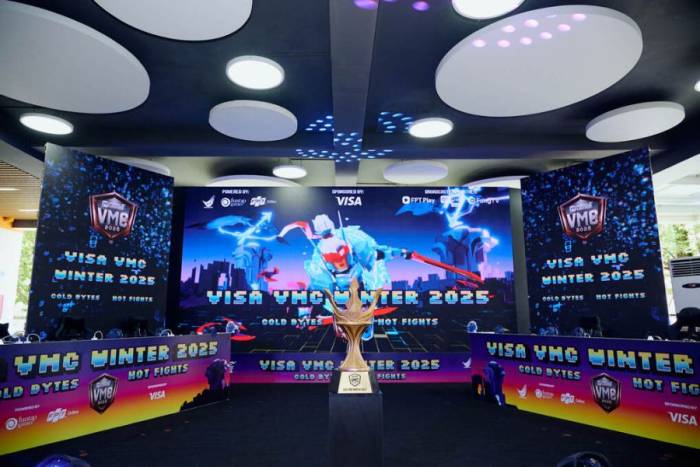 Sân khấu thi đấu VMC Winter 2025. Ảnh: BTC