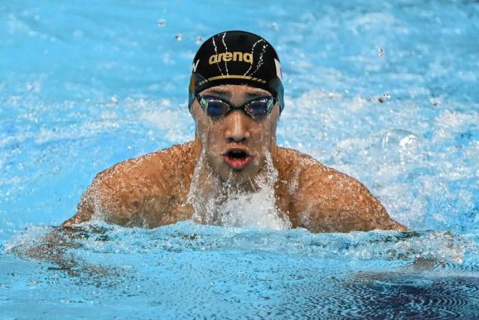 VĐV người Nhật Bản Shin Ohashi giành HC vàng bơi 200m ếch ASIAD 2026, và lập kỷ lục thế giới với 2 phút 4 giây 83, tại Cung thể thao dưới nước Tokyo, Nhật Bản ngày 24/9/2026. Ảnh: AFP