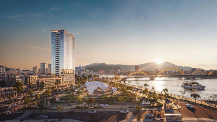 Phối cảnh dự án M Riverside Danang ven sông Hàn. Ảnh: M Riverside