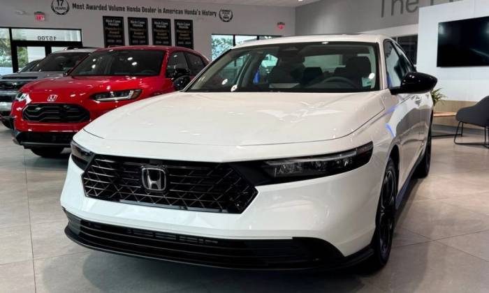Xe Honda trưng bày tại một đại lý ở bang Florida, Mỹ. Ảnh: Rick Case Honda