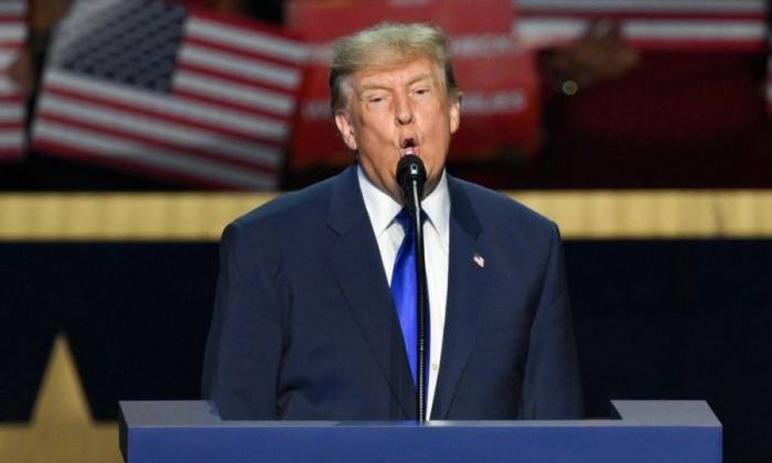 Tổng thống Donald Trump tại đại hội đảng Cộng hòa ở thành phố Dallas, bang Texas, ngày 9/9. Ảnh: AFP