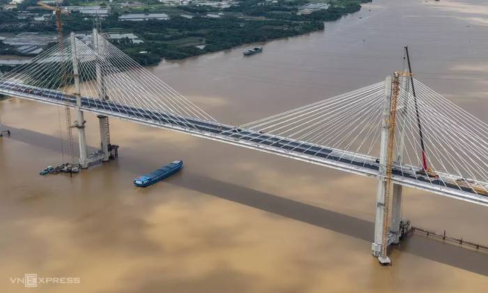Cầu Phước Khánh trên cao tốc Bến Lức - Long Thành tháng 9/2026. Ảnh: Quỳnh Trần