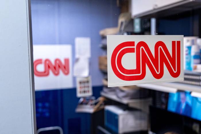 Gian tác nghiệp của CNN tại Nhà Trắng hôm 18/9. Ảnh: AP